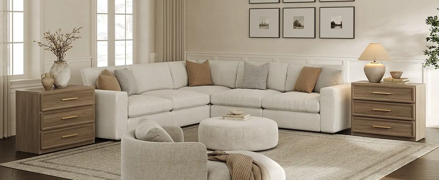 Noptieră înaltă premium cu sertare și accente aurii – imagine detaliu 3